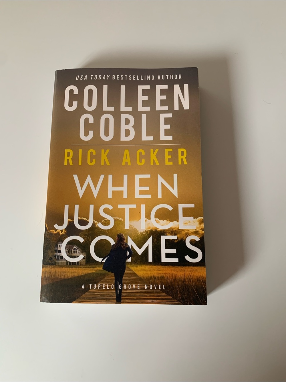 Barnes & Noble Yellow and Black "When Justice Comes" Novel by Colleen Coble